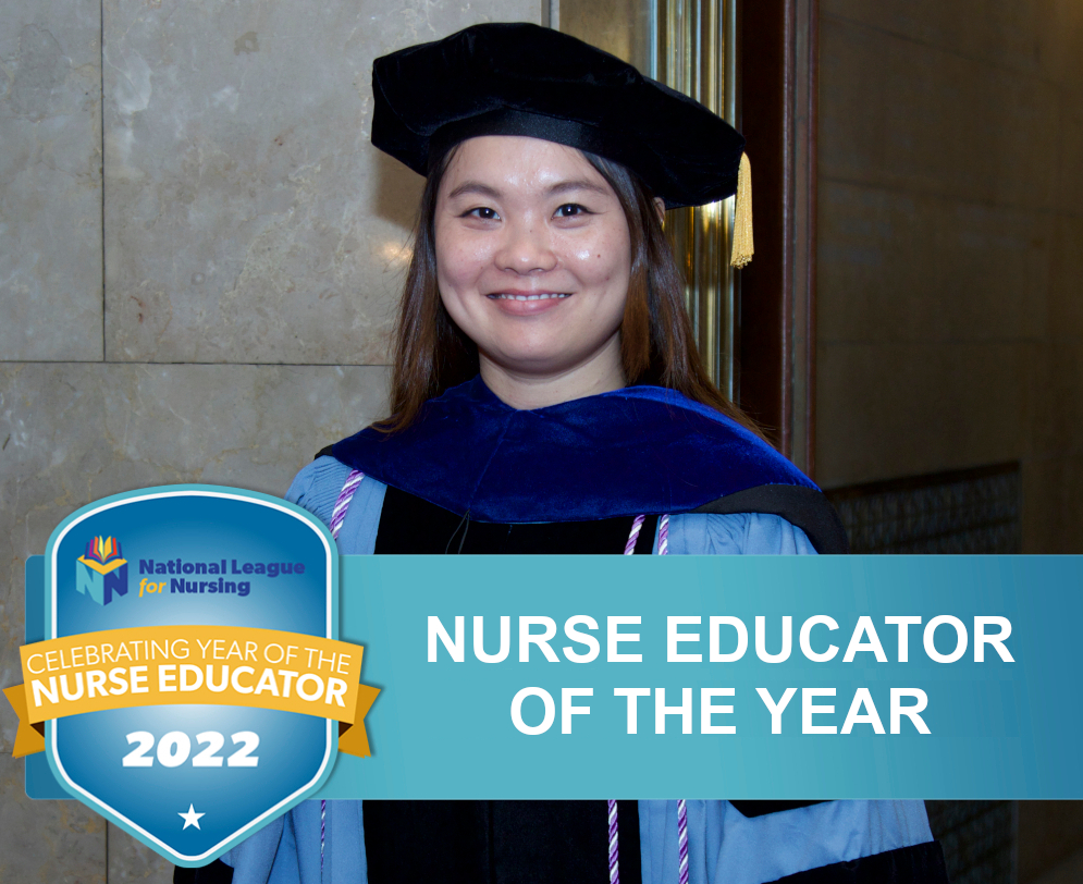 Dr. Aluem Tark receives Nurse Educator of the Year Award from National League for Nursing